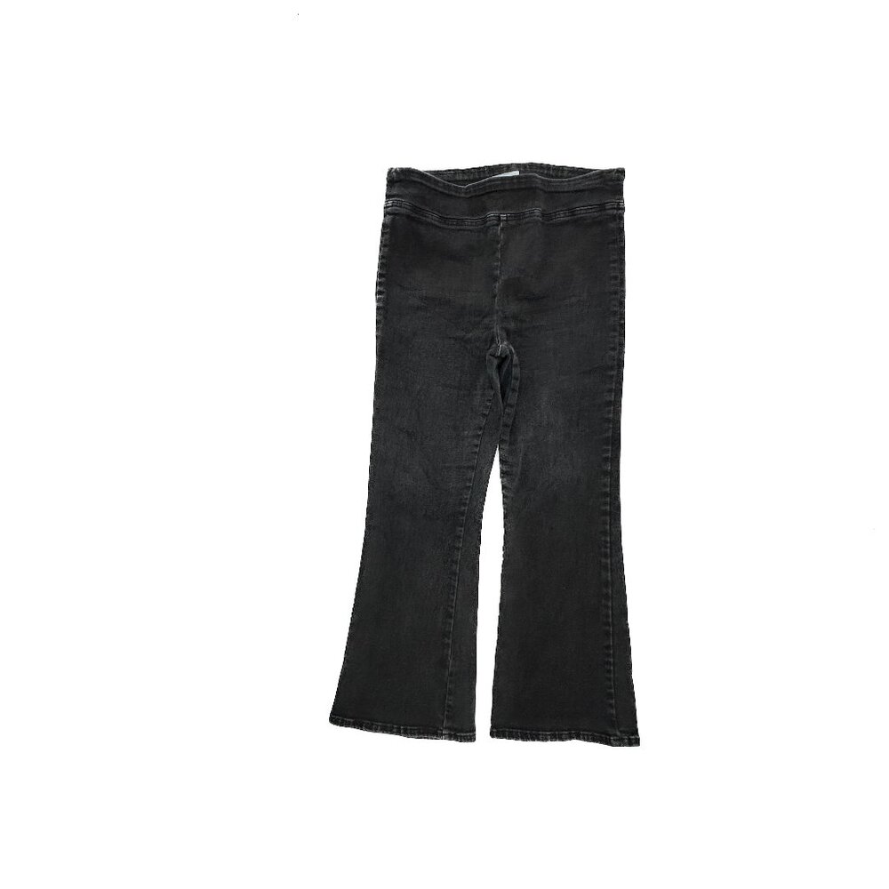 Frame Pull On Bootcut Crop Women's size 2 Black Denim jeans